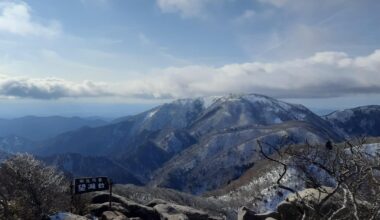 At the summit of Mt. Gozaisho (Feb 2024)