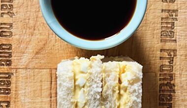 Homemade Tamago Sando (and coffee, for breakfast)