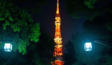 Tokyo Tower at night