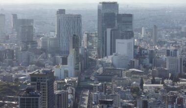 the vast skyline of Tokyo