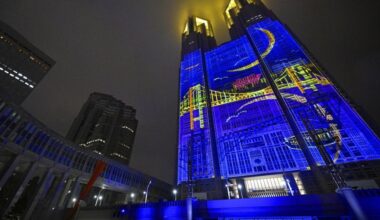 Projection mapping at Tokyo government HQ recognized as world's biggest, best and largest