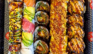 Beautiful sushi spread