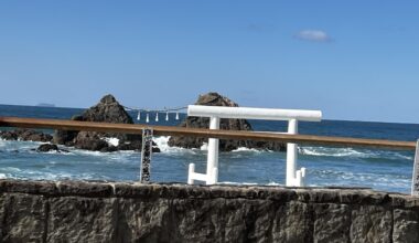 View of the “Married Couple” Rocks in Sakurai Futamigaura, Itoshima, Northern Kyushu