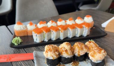 Russian-style sushi in Istanbul. It was very delicious