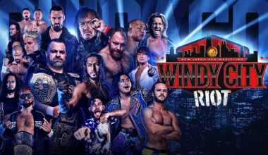 With rumors swirling about Coughlin's status with the company, its interesting to see him featured on recent Windy City Riot promo art (source: NJPW Global Twitter)