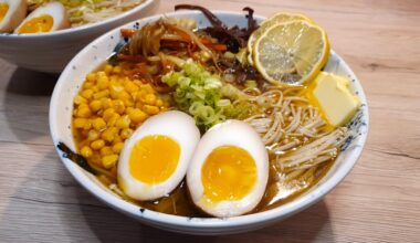 [Homemade] Quick ramen, when I don't have time to go out for one.