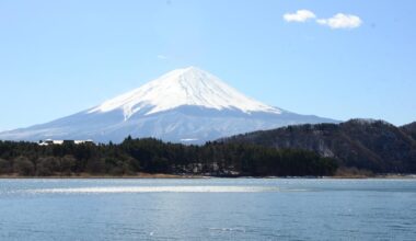 Photos of Mount Fuji from around Lake Kawaguchi