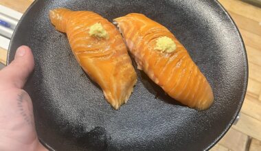 Couple small nigiri (12” plate”