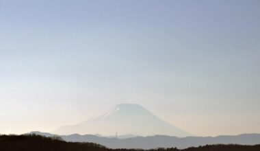 Fuji from Sayama Lake in Tokorozawa, Saitama