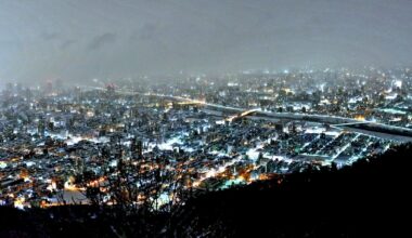 Night view as seen from Mt. Moiwa