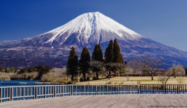 Tanuki Lake Campsite Observation Terrace on Western Flank of Mt. Fuji