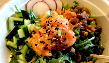 Wegmans king salmon poke salad