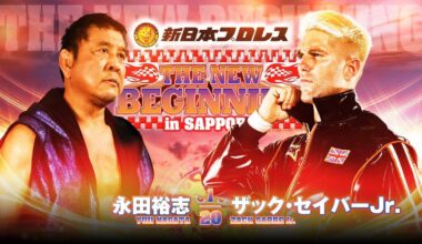 While Night 1 of New Beginning in Sapporo was... controversial (to say the least), I really enjoyed the strong opener between ZSJ & Yuji Nagata (I'm a sucker for solid, if unspectacular matches like this). It's always great to see the legendary Nagata in action, and ZSJ was a perfect opponent.