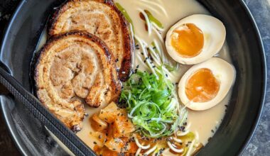 First time doing tonkotsu ramen from scratch