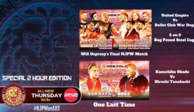 Special 2 Hour Edition of NJPW on AXS Thurs 10pm