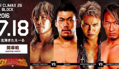 [TBT] Remembering Naomichi Marufuji’s killer G1 Climax run back in 2016: huge upset win over the champion Okada, + terrific matches against Tanahashi, SANADA, Ishii, Goto…