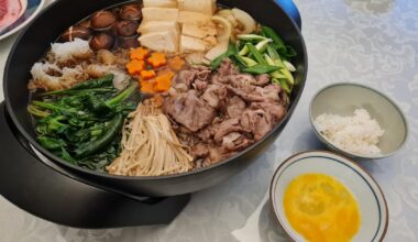 Homemade Sukiyaki with A5 Kagoshima Wagyu