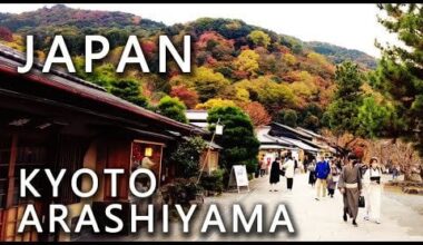 秋の日本京都嵐山 (渡月橋)