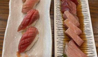 Nigiri and sashimi from my local sushi place