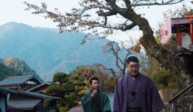 Strolling the streets of Tsumago along Nakasendo Trail