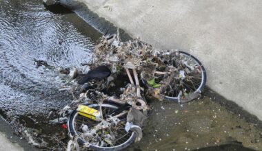 Bike in the river