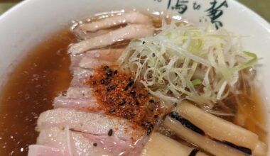 Duck ramen at Ramen Kamo to Negi in Tokyo