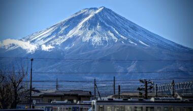 Mount Fuji from Kawaguchiko Station