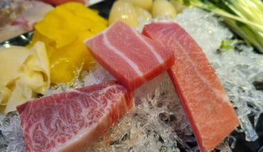 Tuna sashimi in South korea