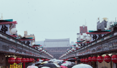 Asakusa snow day