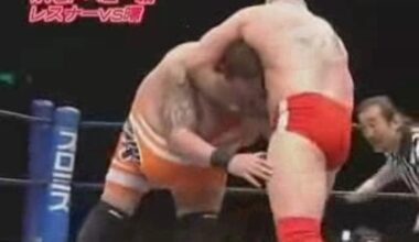 Brock Lesnar vs Akebono (RIP): New Japan Pro Wrestling - NJPW Circuit 2006 Takeoff, March 19, 2006