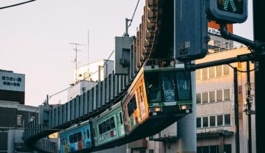 Shonan Monorail, near Tokyo, Japan