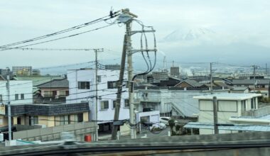 Japan's countryside, viewed from the Shinkansen