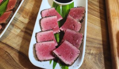 Addendum to poor man's ahi sahimi