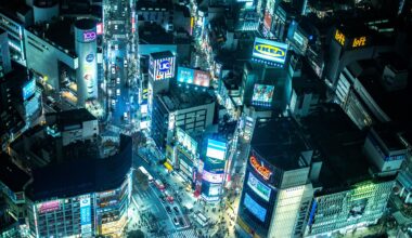 Shibuya Scramble Crossing from Shibuya Sky