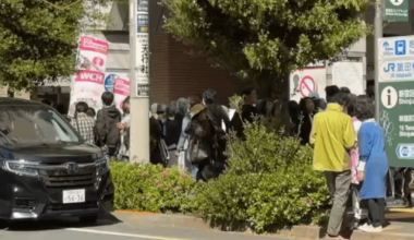 In Tokyo at this moment—a sizable crowd is assembling for speeches and protests regarding the Pandemic Treaty I'm currently alongside ganaha_masako who is addressing the crowd Masako recently located Klaus Schwab in Switzerland.