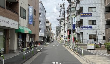 quiet street in Akabane