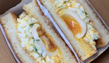 I had tamago sando for lunch