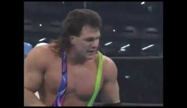 Sting and The Great Muta vs The Steiner Brothers (Rick and Scott Steiner): New Japan Pro Wrestling - NJPW Super Warriors in Tokyo Dome, January 4, 1992