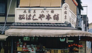 Streets of Kyoto in 1971. Slide collection of an American tourist