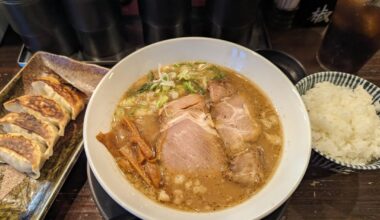 Tonight's dinner at a local ramen shop