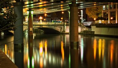 Glass under Nihonbashi Bridge