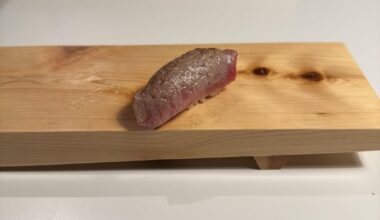 Bluefin otoro, Hamachi, yellowfin akami, ankimo, katsuo