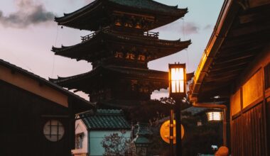 [OC] Yasaka Padoga before nightfall, Kyoto