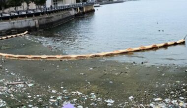 Japan shoreline, across from the US Navy base (Yokosuka, Kanagawa)