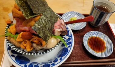 Uni Kaisendon at Edo Fuji, Tokyo