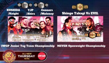 NJPW on AXS TV | Thurs 10pm | 3 Way Team Jr Tag titles, EVIL Vs Shingo