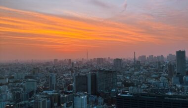 Sunrise at Kabukicho Tower