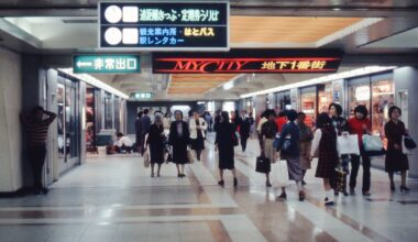 Tokyo in 1980. Subway and Underground Shopping Area. Part 2. Kodak Slide Collection of an American Tourist