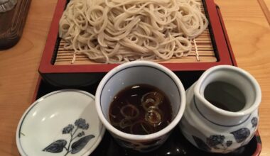 Soba and Yasai Tempura for lunch