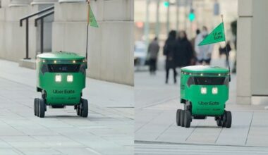 Uber Eats' little green robots begin delivering food in Tokyo